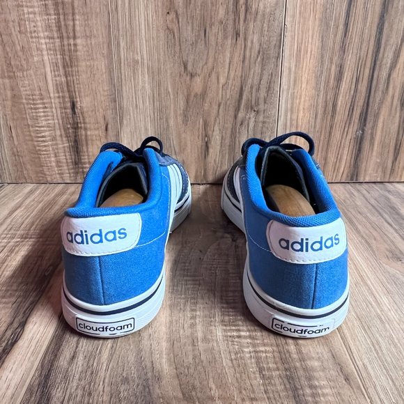 Adidas Cloudfoam Super Skate Mens Shoes 2 Tone Blue White AW3895 EUC Size 8 - Picture 5 of 7